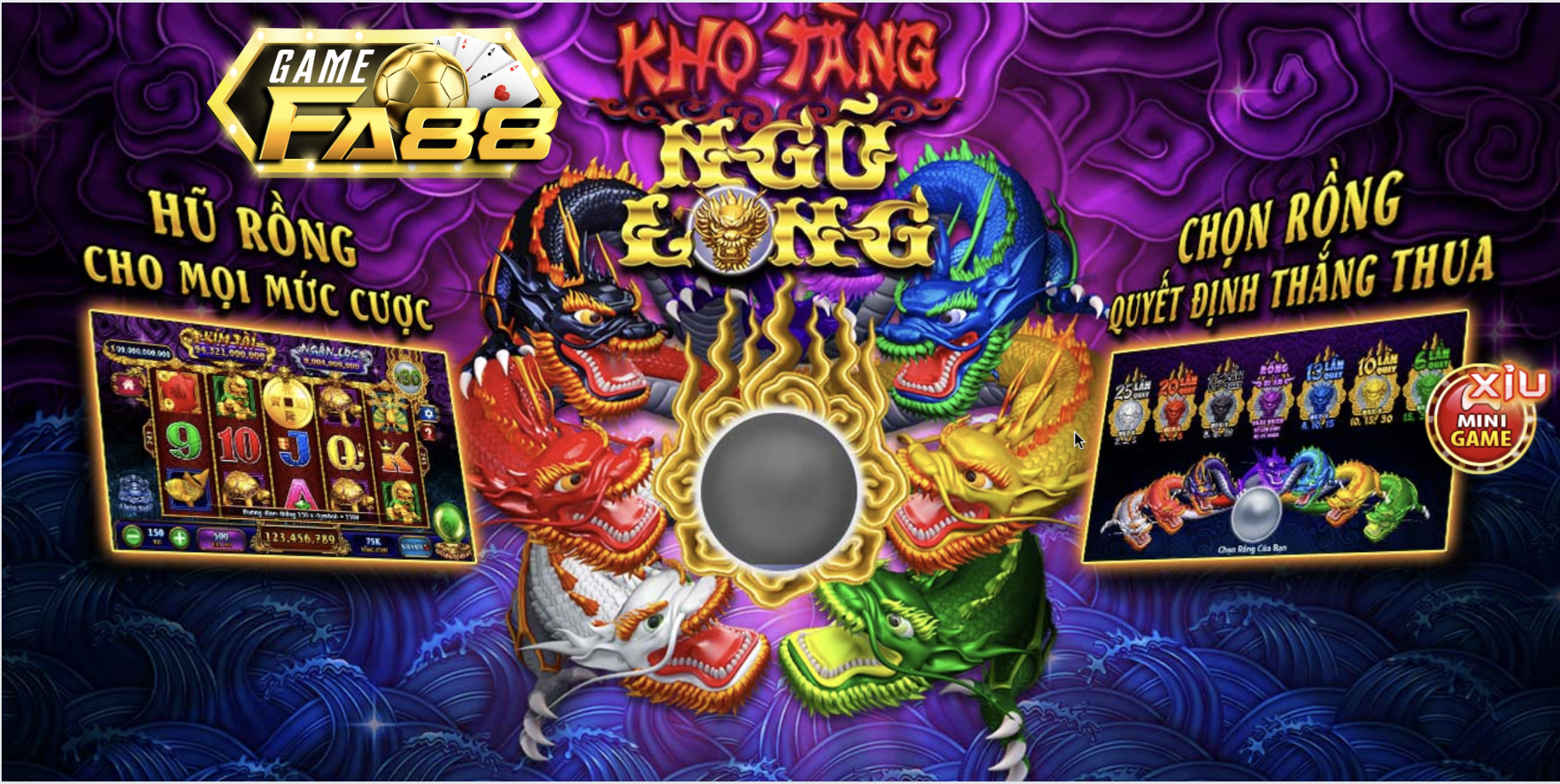 Kho Tàng Ngũ Long – Đỉnh cao Jackpot Game Slots Tại FA88