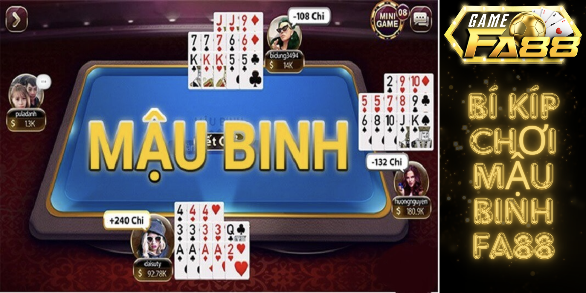 Bí Kíp Chiến Thắng Game Bài Mậu Binh Fa88 – Nâng Tầm Cao Thủ