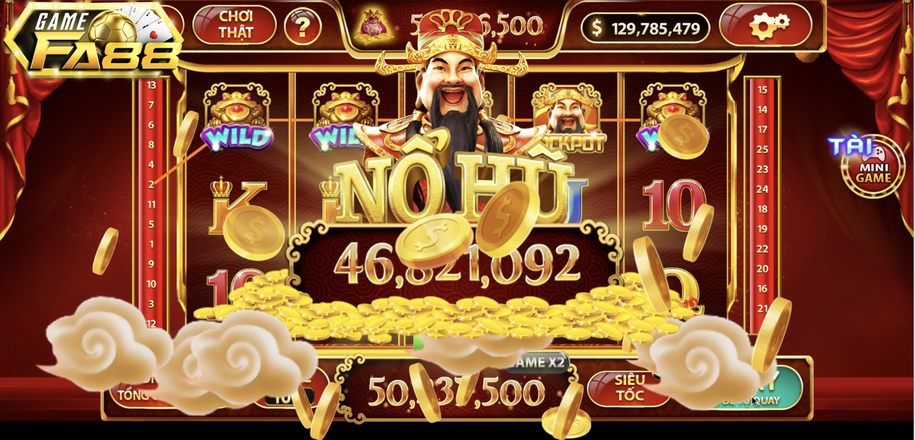 Thần Tài FA88 – Quay Hũ Game Slots Rinh Tài Lộc Về Nhà!