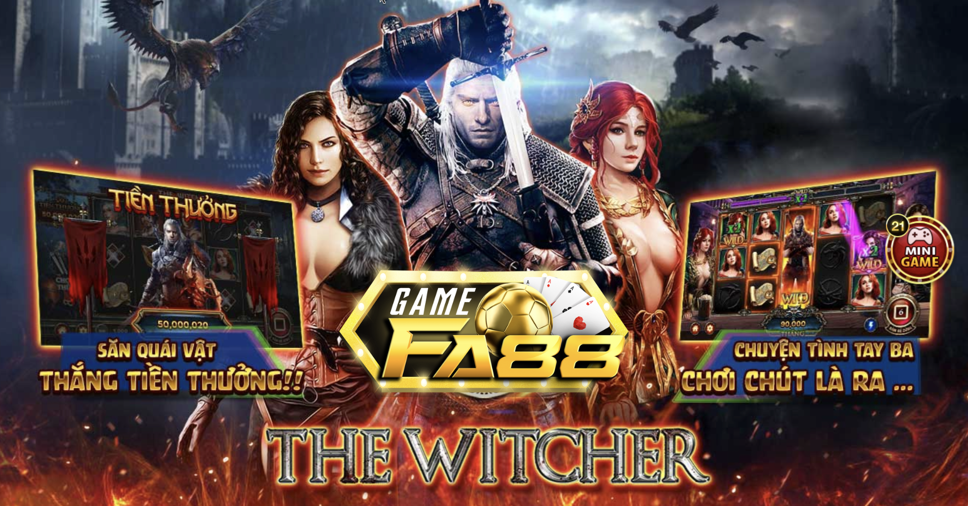 Trải Nghiệm Cảm Giác Hấp Dẫn Của Game Slots The Witcher Trên FA88