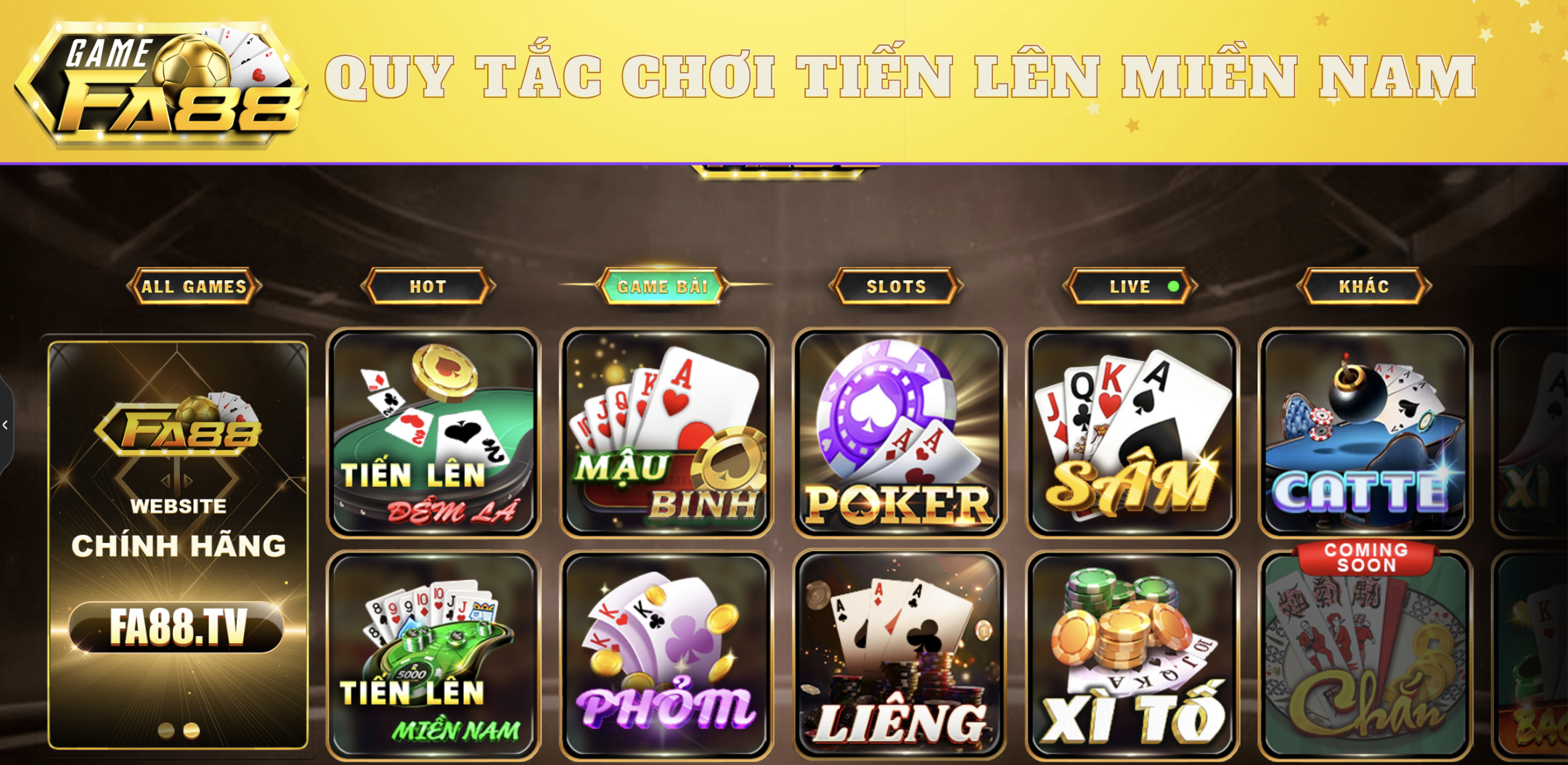 Tìm hiểu về game bài Tiến lên miền Nam