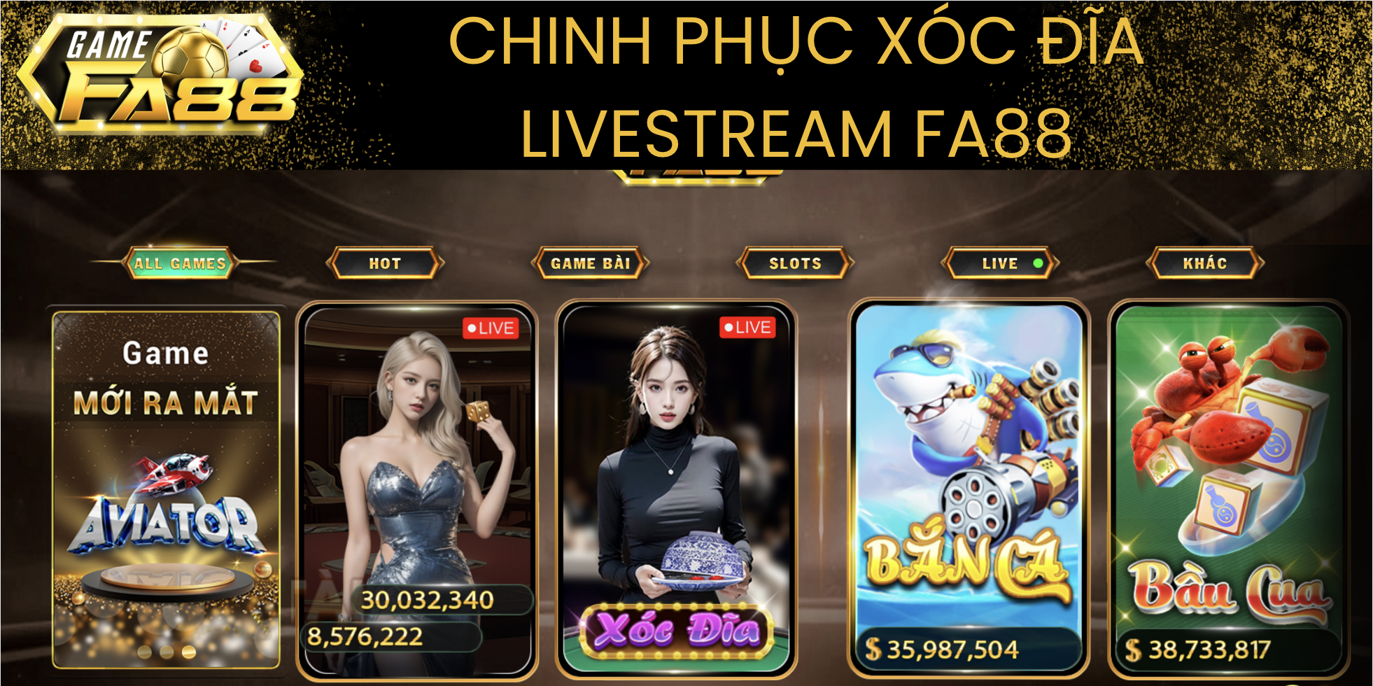 Xóc Đĩa Livestream FA88 – Chinh Phục Xóc Đĩa Cùng Dealer Nóng Bỏng!